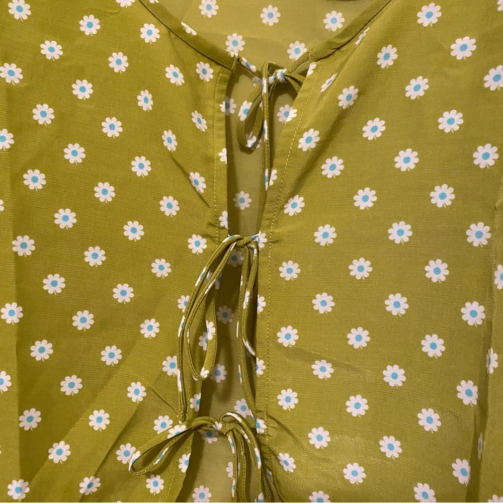 NWT Levi's Embry Tie Front Blouse - Picture 4 of 6